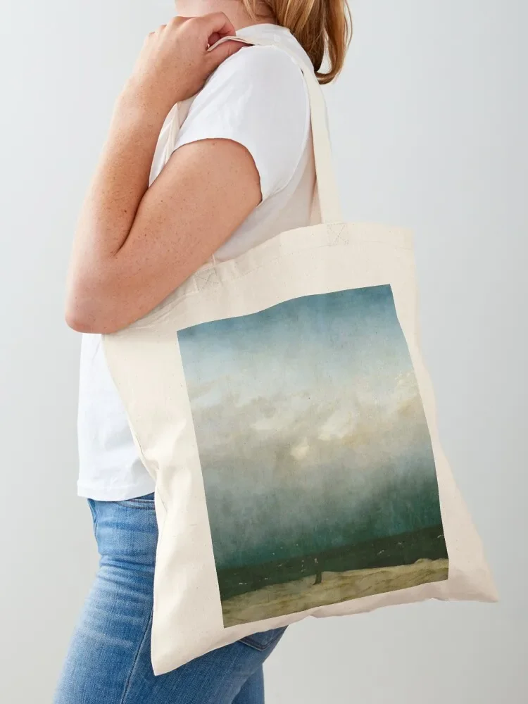 

Caspar David Friedrich - The Monk by the Sea, (1808-1810) , artwork by Caspar David Friedrich Tote Bag Lady bags