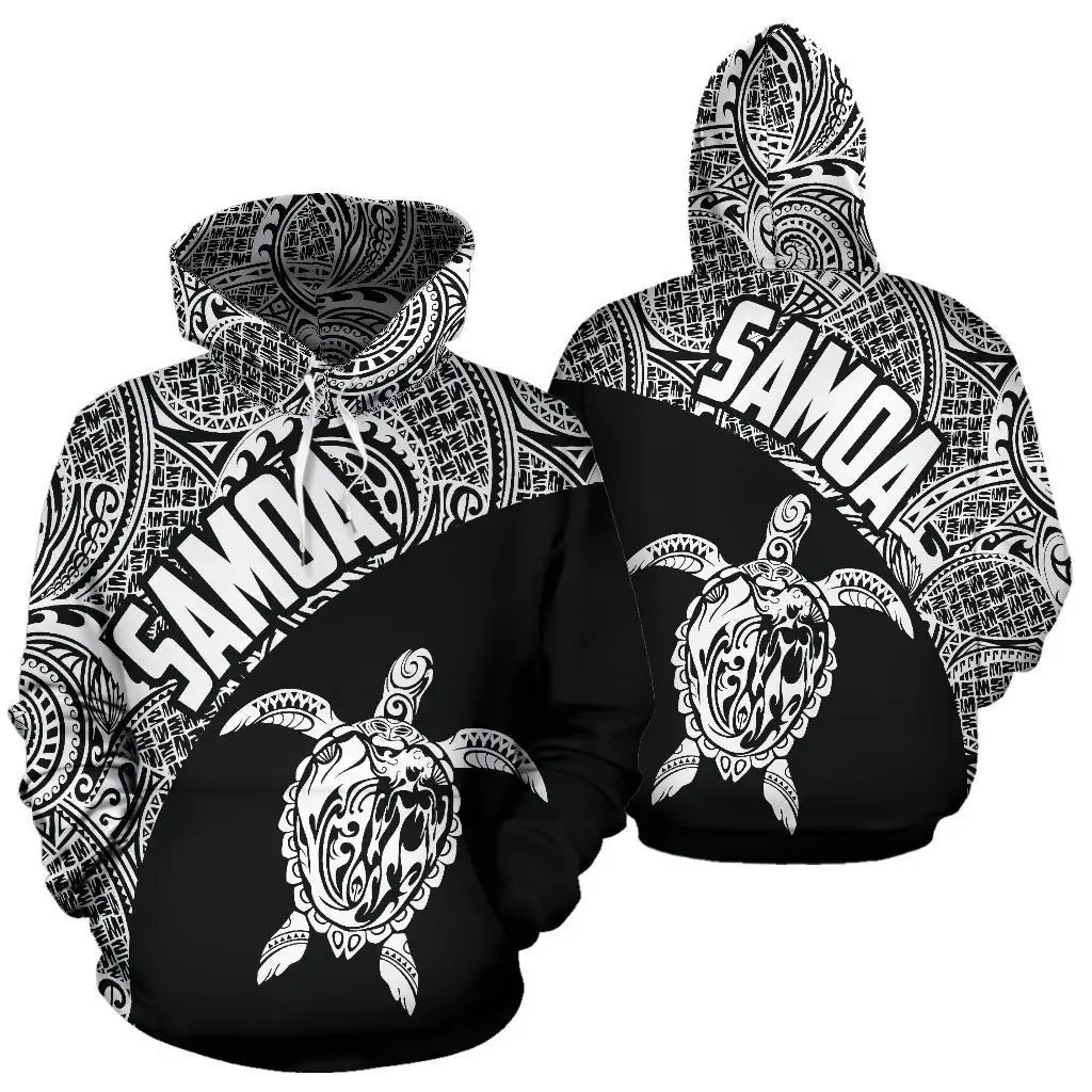 Samoa Hoodie kaplumbağa Mermaid polinezya altın 3D baskılı Hoodies moda kazak erkekler kadınlar için tişörtü kazak