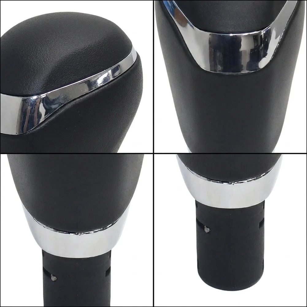 AT Transmission Handle Car Gear Shift Knob Robust ABS Material Bright Black Finish Snug Secure Installation Bright Black