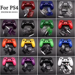 For PS4 V1 JDS/JDM 001 010 011 Transparent Full Housing Shell Hard Protective Case With Buttons Replacement Accessories