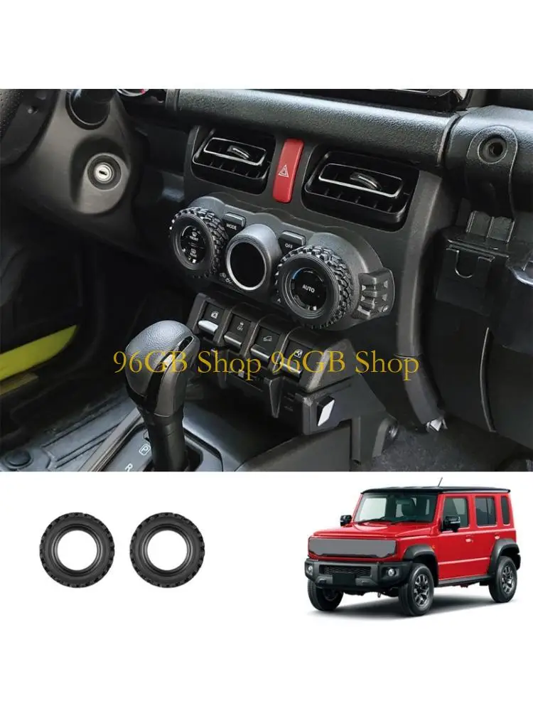96GB 25X Polymer Air Knob Rings Exact Size For Jimny Dashboard Customization Textured Face Easy Installation