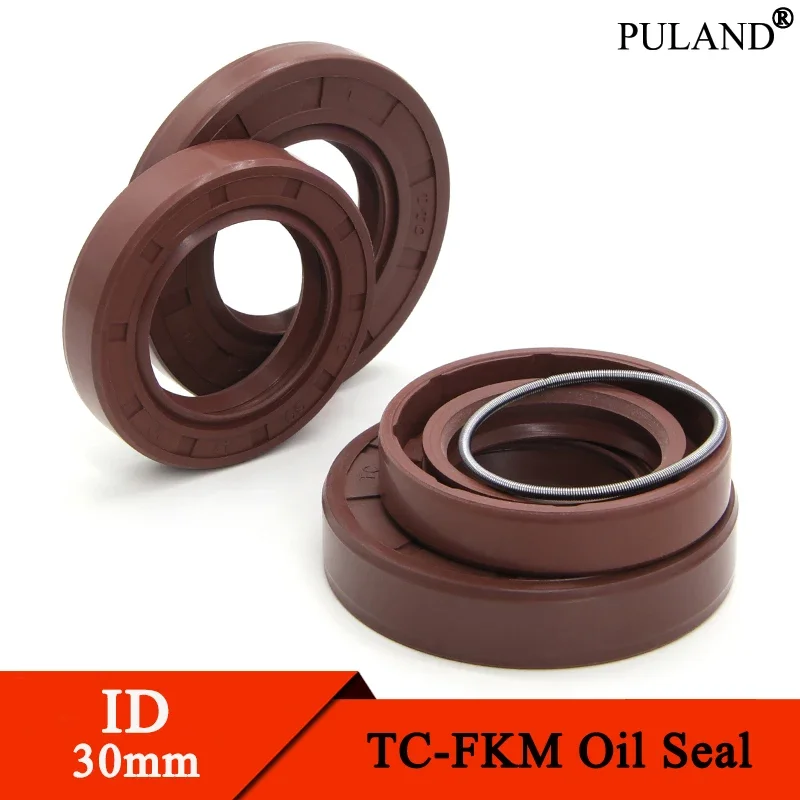 ID 30mm FKM Oil Seal TC-30*40/42/44/45/46/47/48/50/52/55/56/58/60/62/65/68/72*5/7/8/10/12mm TC Fluorine Double Lip Oil Seals