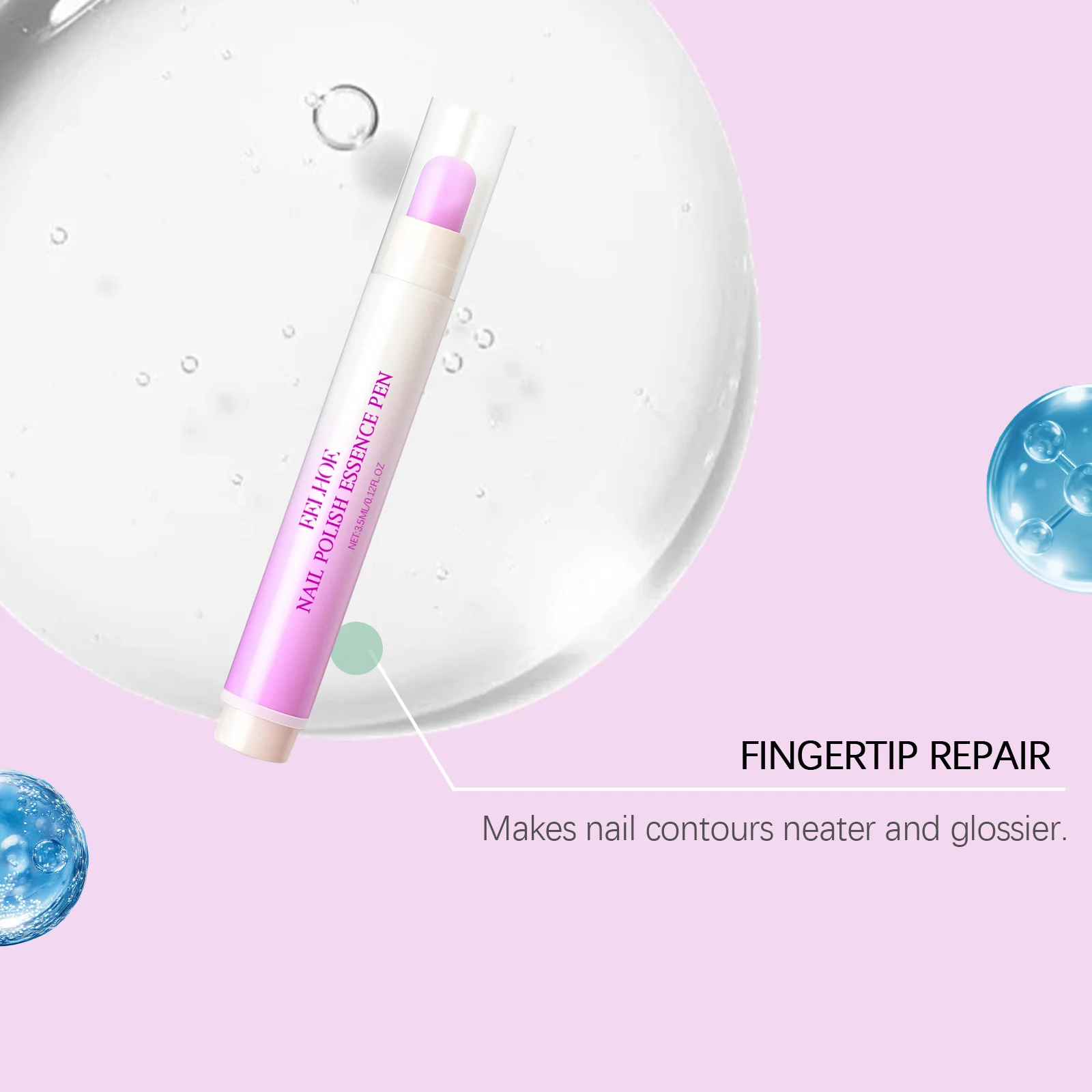 Stylo à Essence de vernis à ongles, adoucit l'élimination des peaux mortes, hydratant, nourrissant, armure de bord, renforce l'armure de levage, soins portables des ongles
