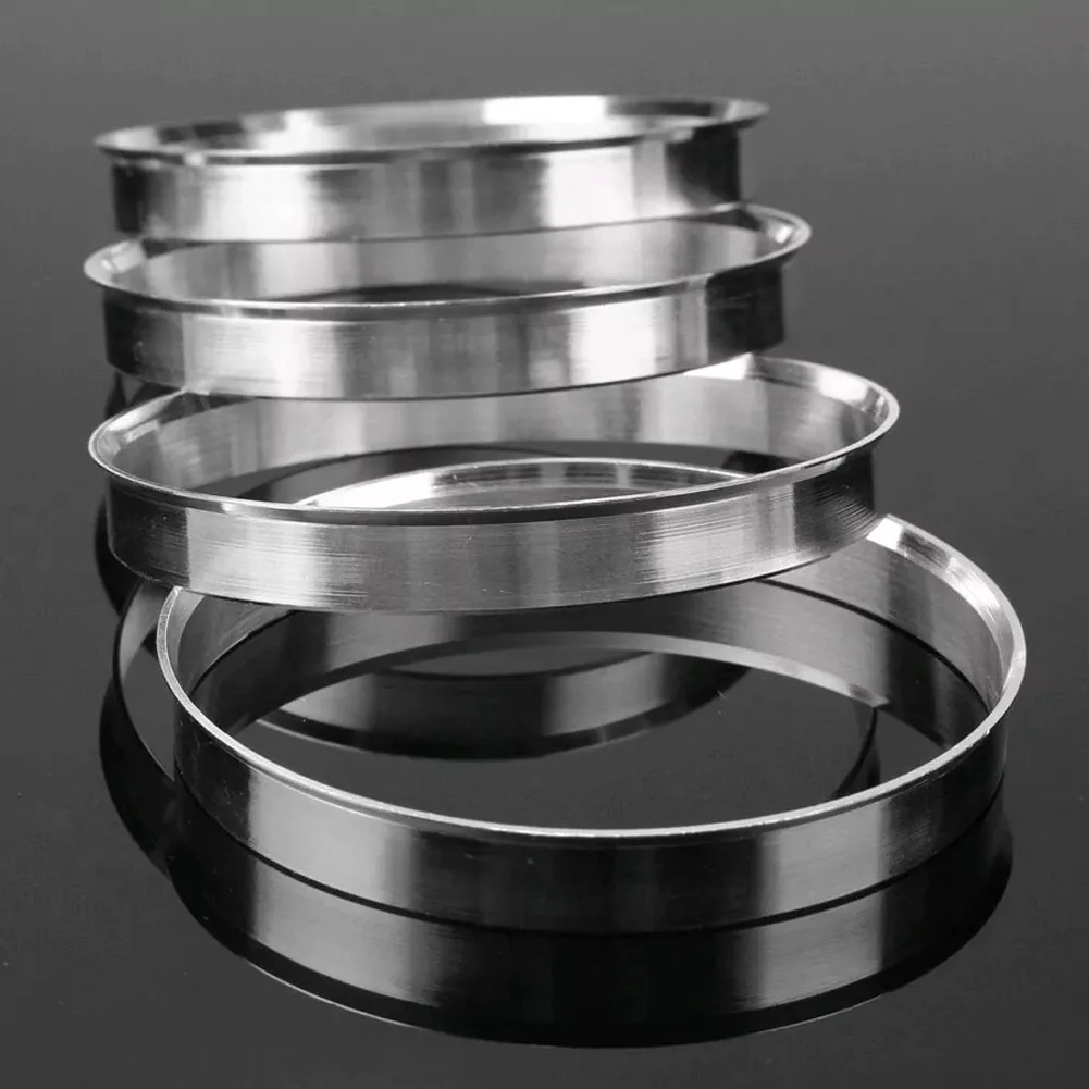 Silver Car Hub Centric Rings Improved Driving Experience Long-Lasting Performance Reduces Noise Smooth And Balanced Ride