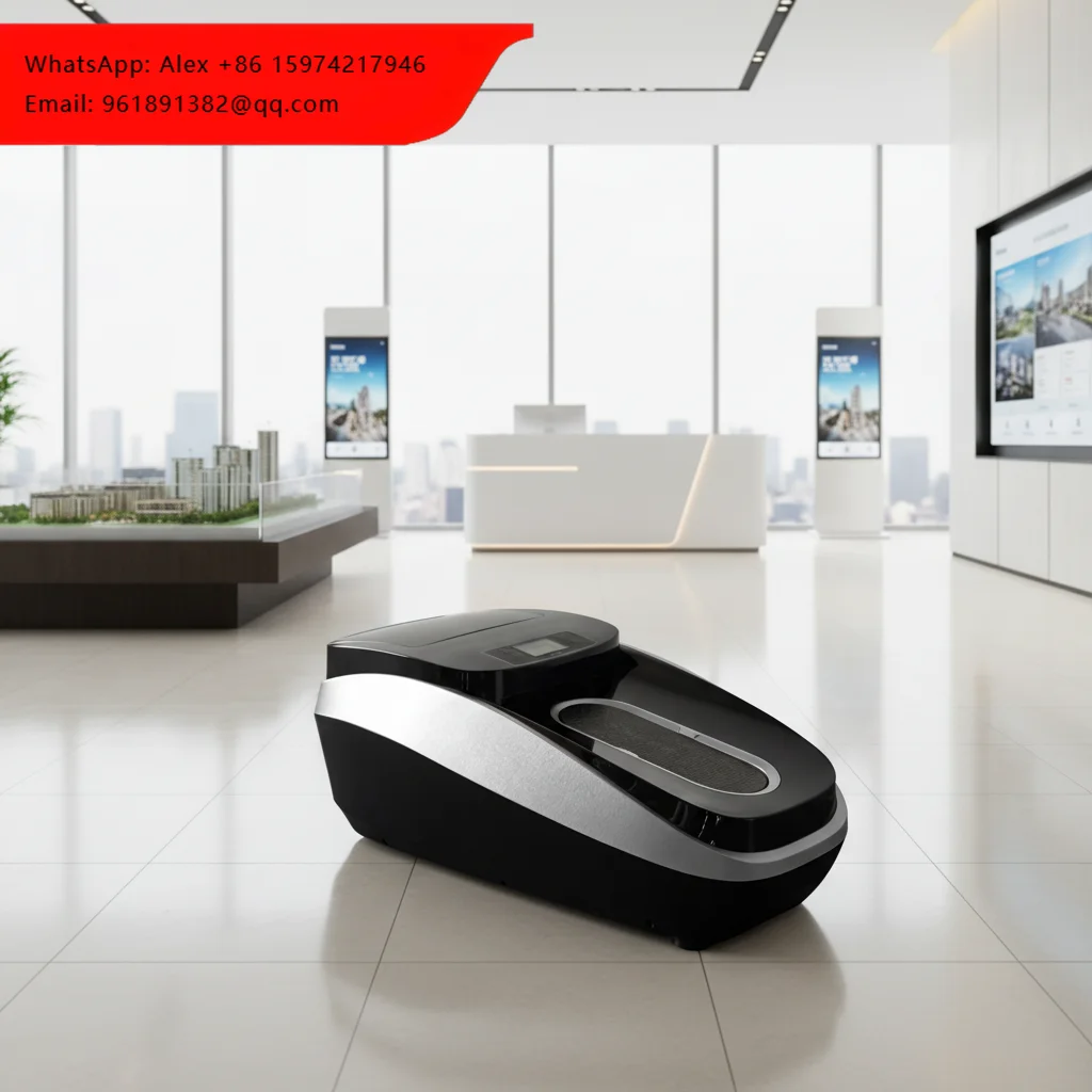 

Modern Automatic Disposable Thermal Shrinkable Shoe Cover Dispenser For Real Estate Model House