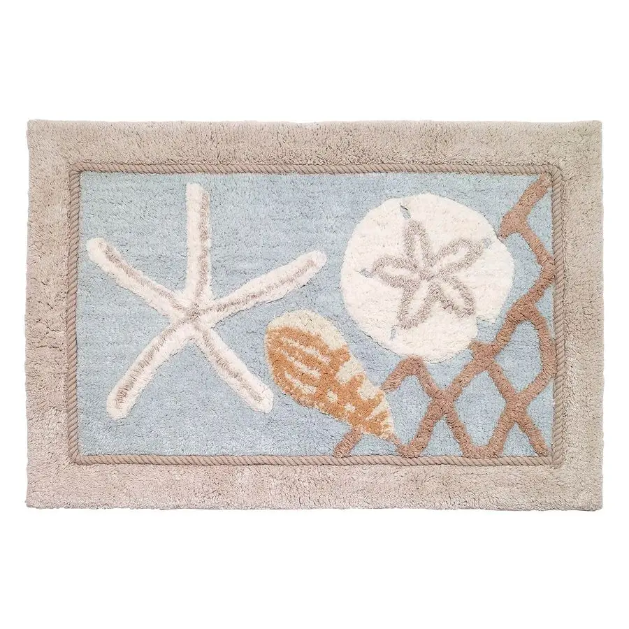 

Bathroom Rug, Soft amp Absorbent Bath Mat, Beach Inspired Bathroom Accessories Seaglass Collection, 20 x 30