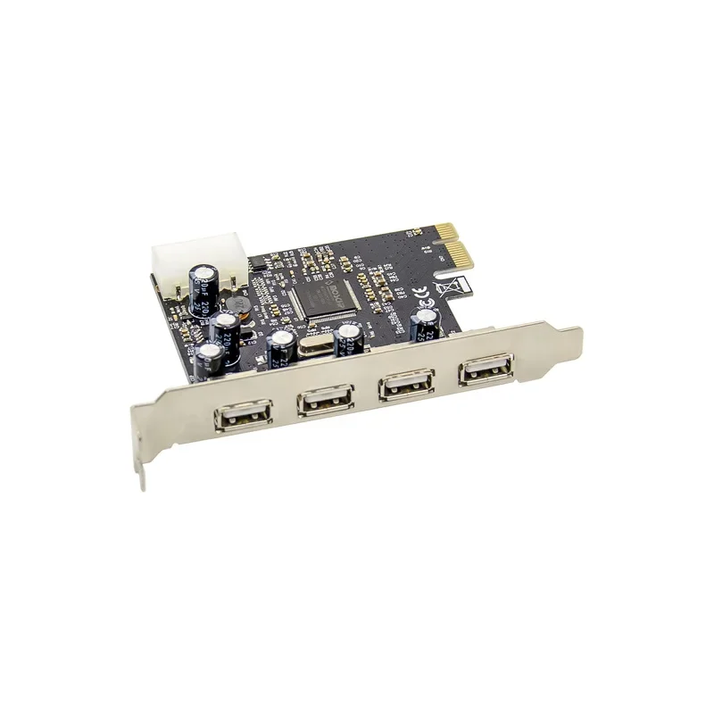 Adapter Riser Chip ASIX MCS9990 PCIe Converter USB2.0 4 Port Expansion Card Pci-e Add On Card Plug And Play Computer Components