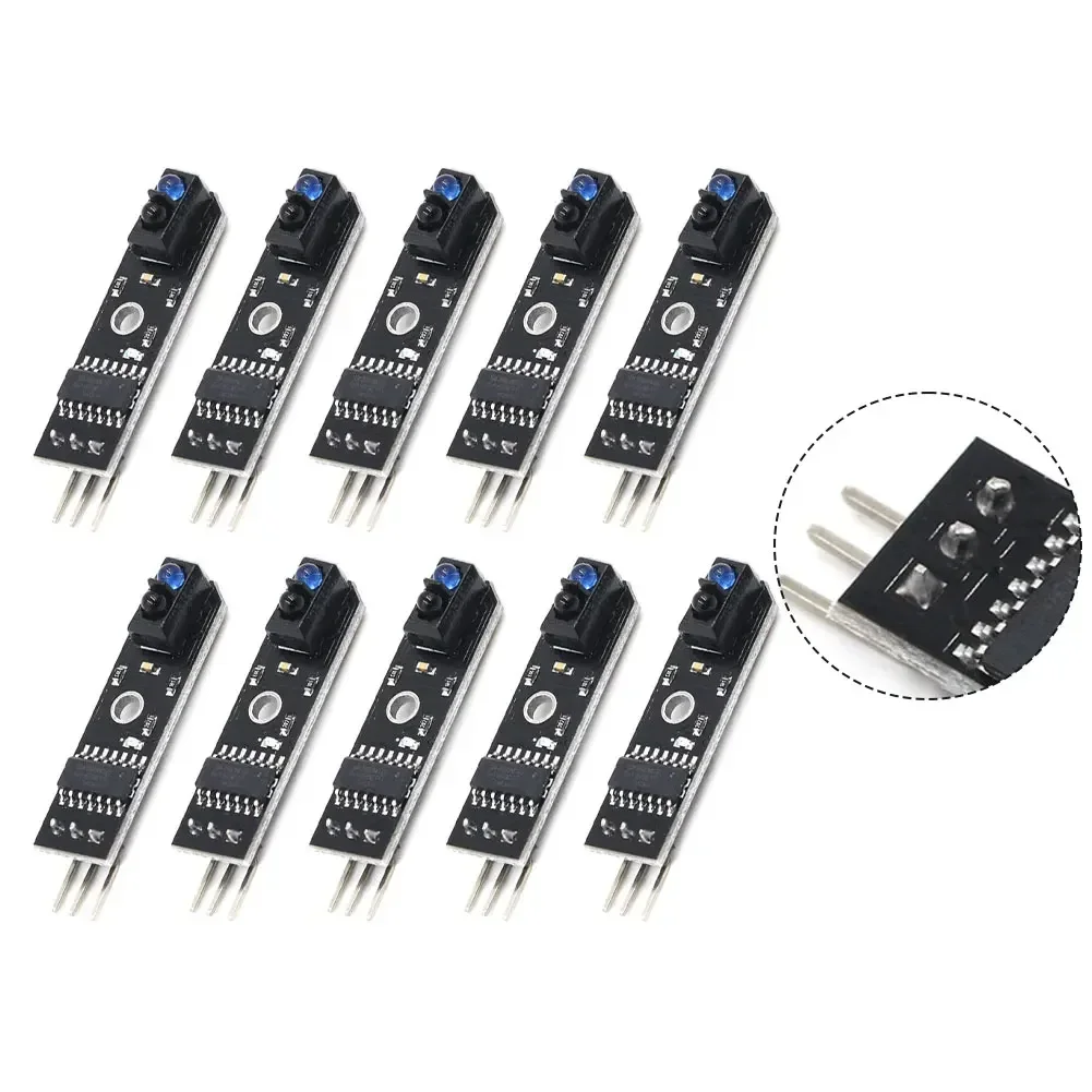 TCRT5000 Sensor Modules 10pcs For Line Tracking And Real-time Obstacle Detection In Robotics And Automated Guided Vehicles