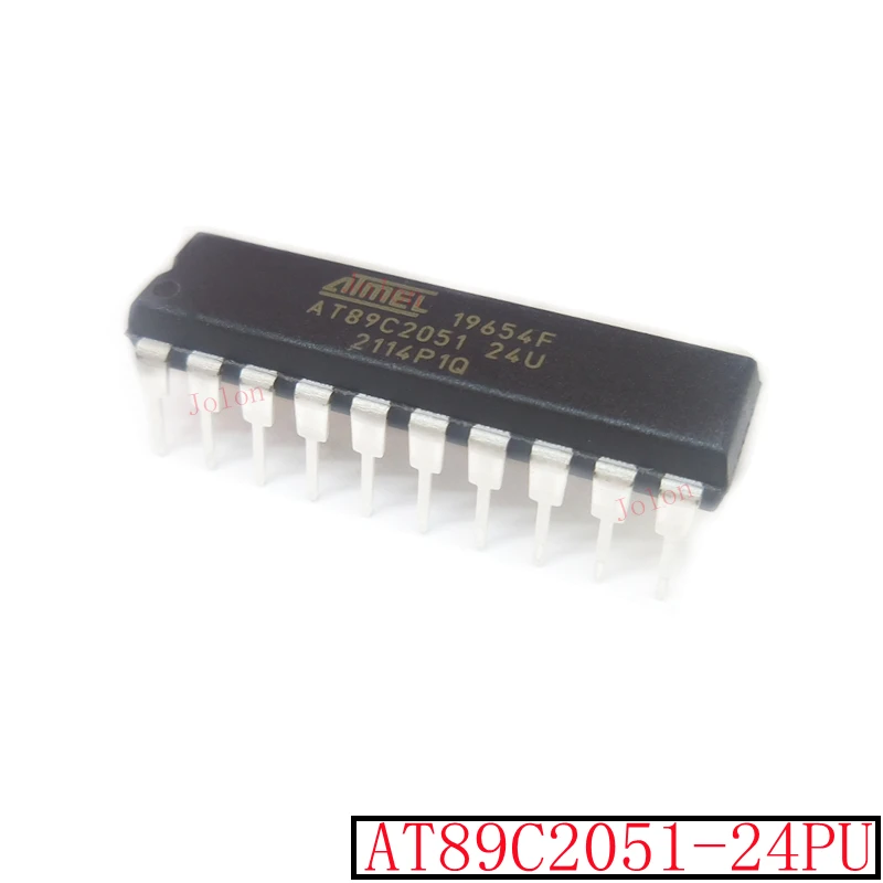 New original AT89C2051-24PU in-line DIP20 microcontroller 8-bit 2K flash memory