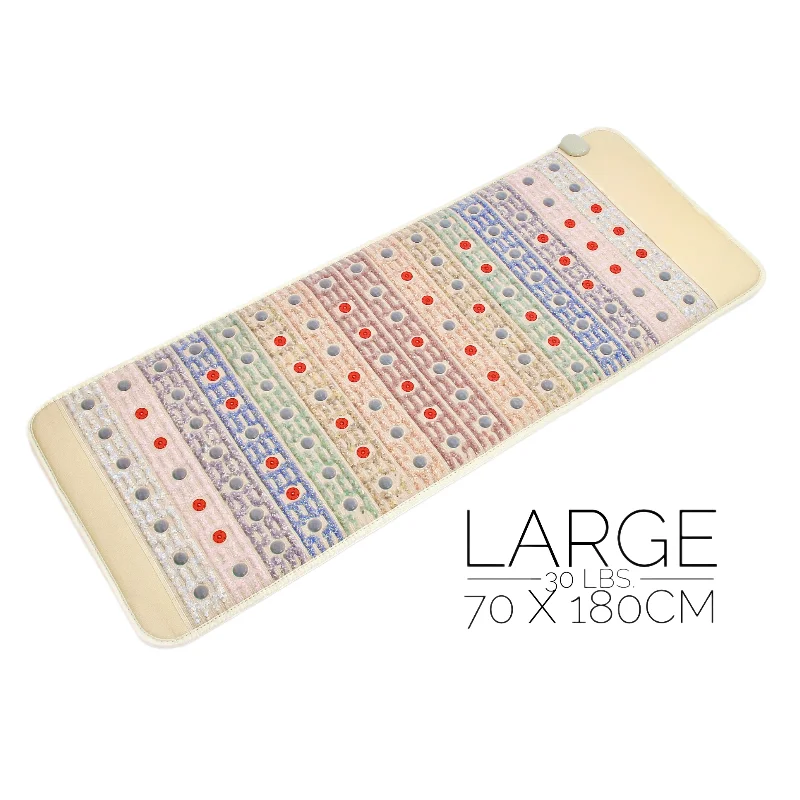 185*70 CM PEMF Shiatsu Massage Mattress With Heated Infrared Cushion Soft for Effective Pain Reduction Back Massage Machine