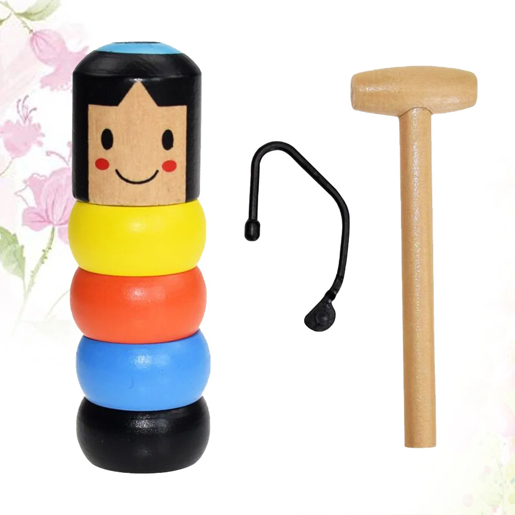 Recover Recovering For Kids Desktop Ornament Unbreakable Wooden Puppet Props Funny Gift Wooden Puppet