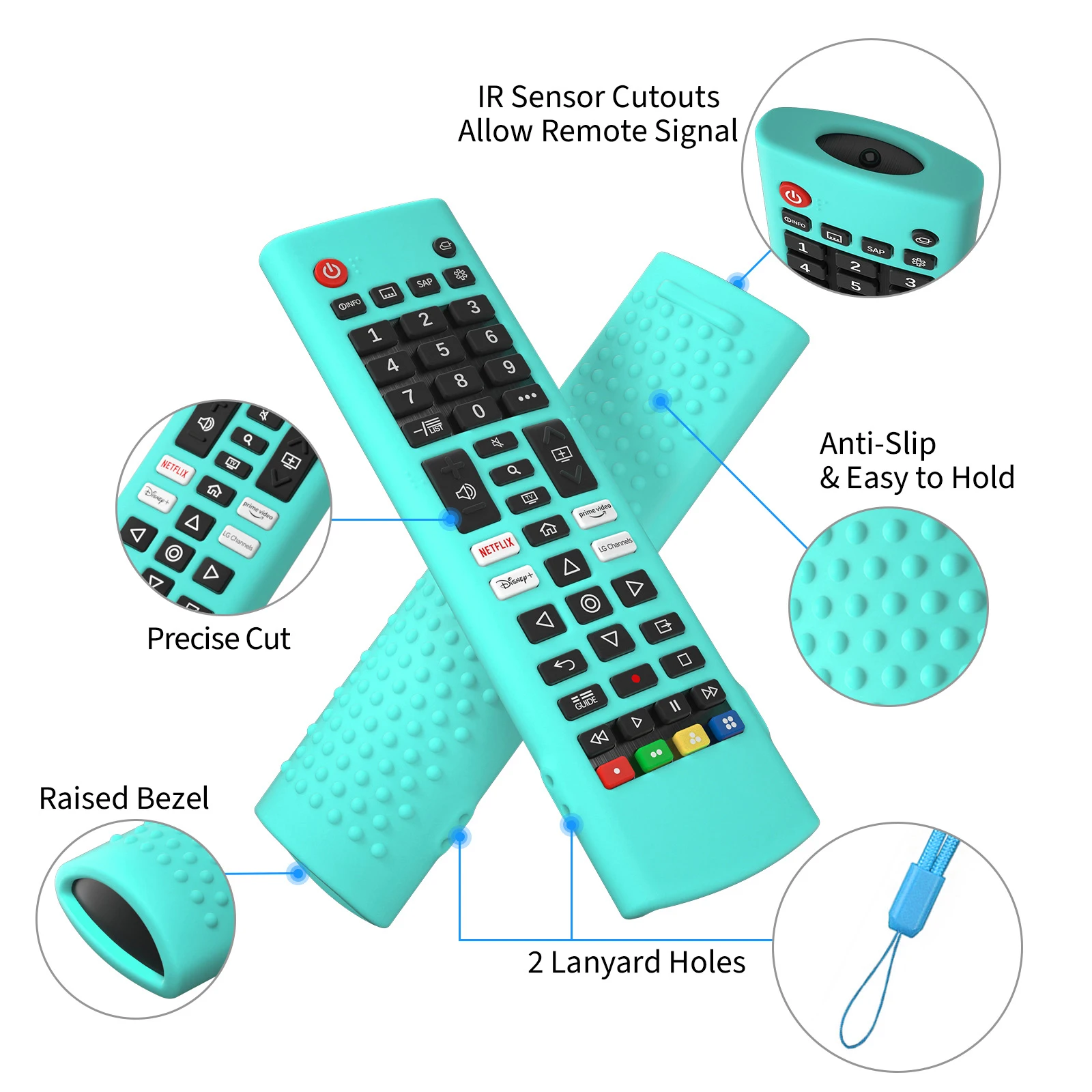 Silicone Case Protective Cover Fit For AKB75375604 AKB75095302 AKB73715601 For AKB Series Smart TV Remote Control Cover Durable