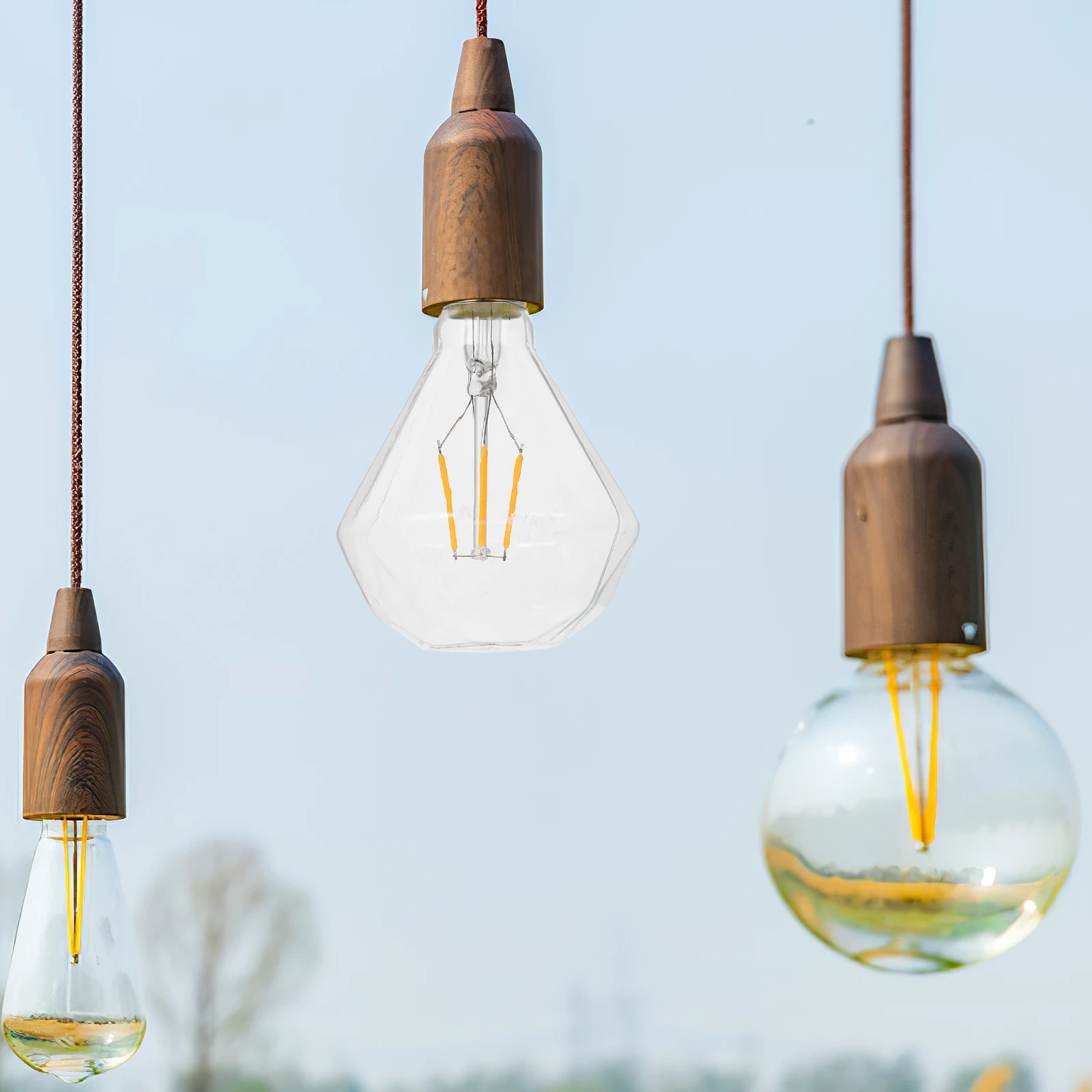 

Retro Edison Bulb E27 Vintage LED Stained Glass Amber Decorative Filament Light Bulbs for Home Office Bright Clear Illumination