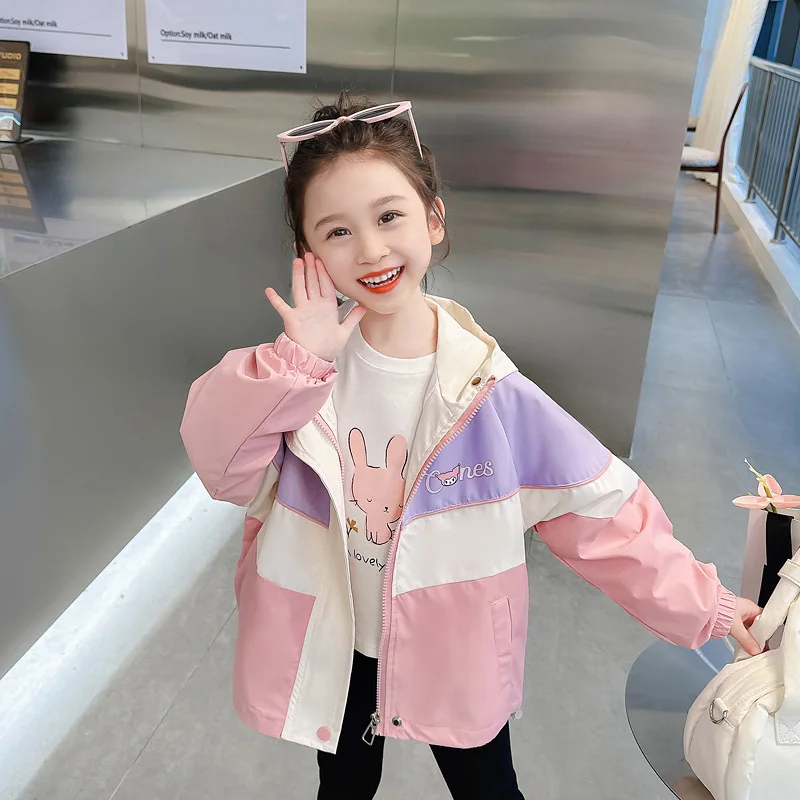 New Kuromi Girls Autumn Coat Sanrio Kawaii Anime Children Clothes Sweet Cute Cartoon Sports Jacket Top Tide Gift for Kids