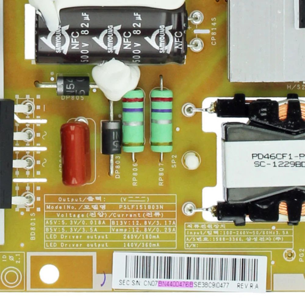 TV Power Supply Board, LED PD4046N6 _ LFD KTL SU10054-11016 LH40DEAPLBCZA LH46DEAPLBCZA