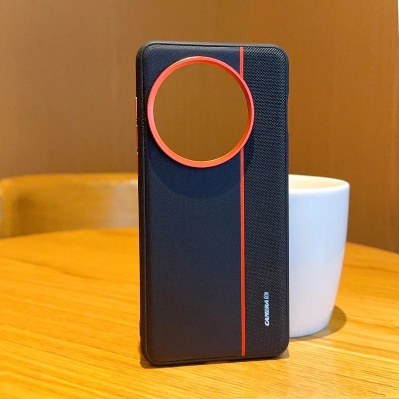 เคสสำหรับ OnePlus 13 รุ่น ELVEV หรูหรา ดีไซน์สีตัดกัน หนัง PU บางเฉียบ ป้องกันแรงกระแทก ฝาหลัง чехол для oneplus 13