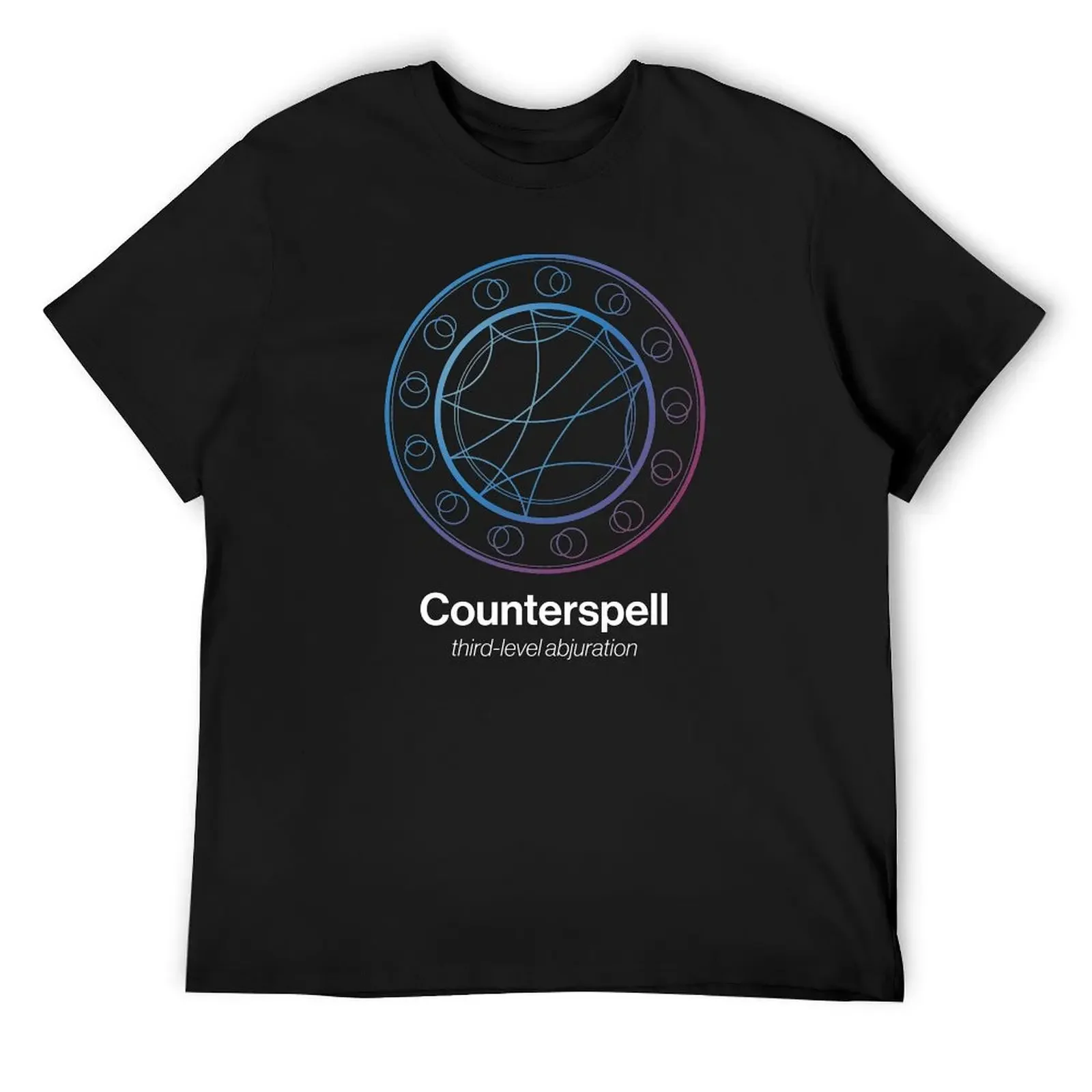 Counterspell Spell Symbol T-Shirt vintage anime shirt heavyweights mens graphic t-shirts