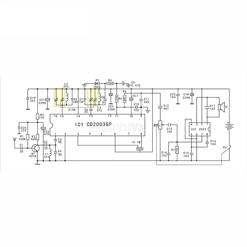 FM Radio Production Kit Radio Receiver DIY Electronic Kit Teaching Training Circuit Board Electronic Assemble Set Kit DIY Parts