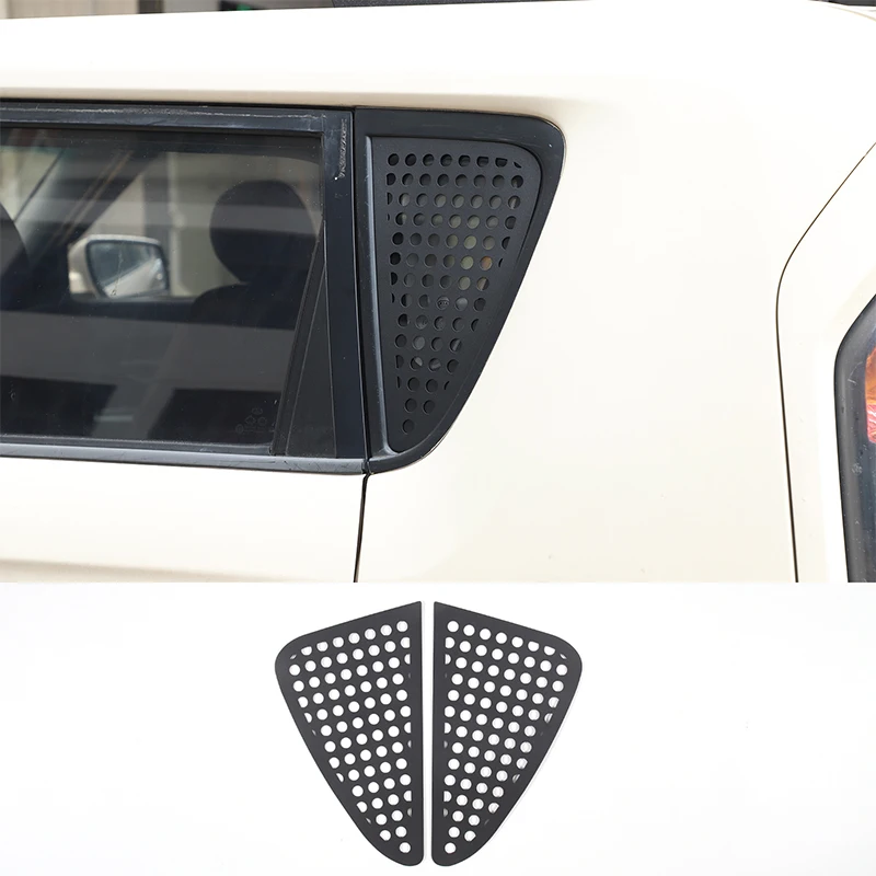 Aluminum Alloy Black Car Rear Window Glass Panel Decoration Cover Trim For Kia Soul 2009 2010 2011 2012 2013 Auto Accessories