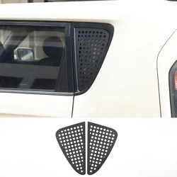 Aluminum Alloy Black Car Rear Window Glass Panel Decoration Cover Trim For Kia Soul 2009 2010 2011 2012 2013 Auto Accessories