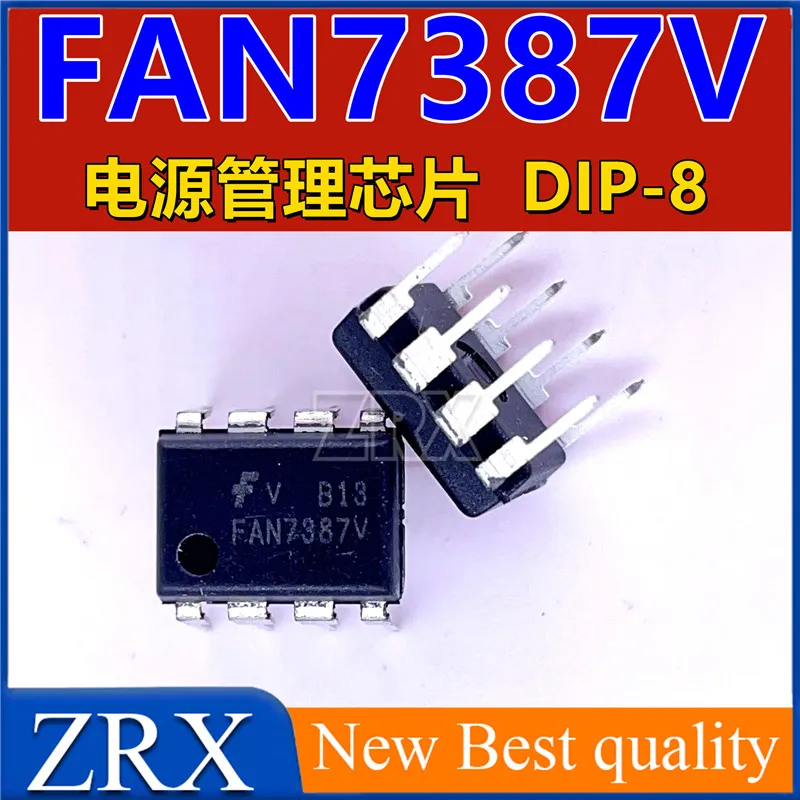 5Pcs/Lot Original genuine FAN7387V power management chip with direct insertion DIP8