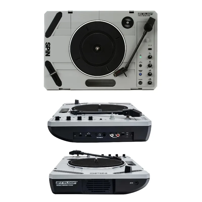 Professional portable scratch 7-inch black rubber friction disc recorder