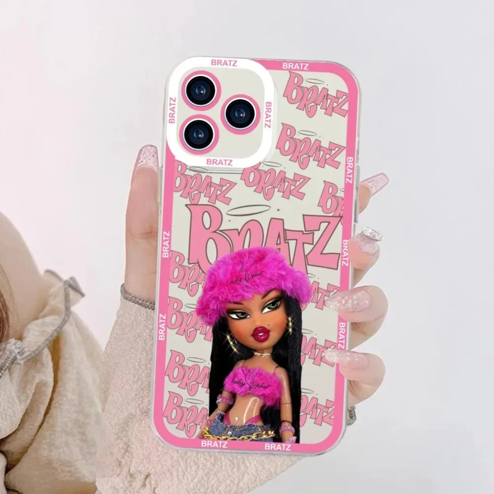 Bratz Doll Phone Case For IPhone 11 12 13 14 15 16 Pro Max 7 8 Plus Mini X XR XS SE Yasmin Chloe Jade Sasha Cameron Funda
