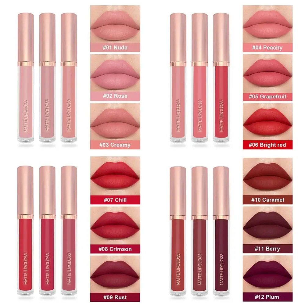 新しいハイドレーションリップグレイズ、長時間キープ、塗りやすいベルベットマットリップスティック、深く栄養を与え、乾燥した唇をマットな質感のリップグロスに