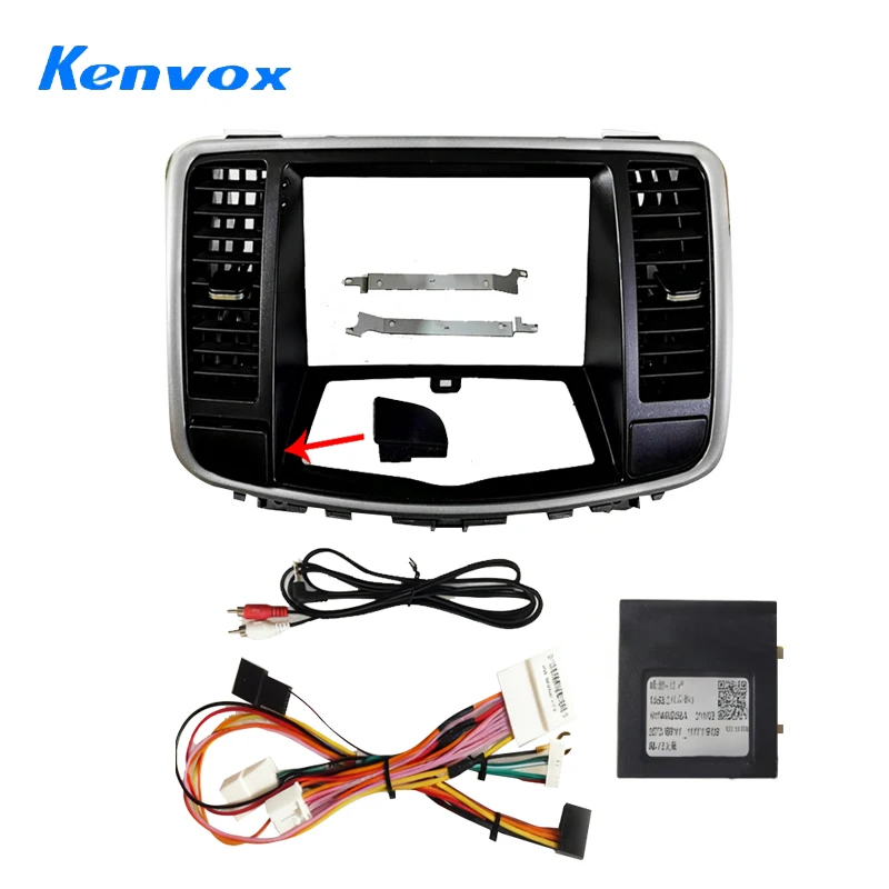 

9-дюймовая автомобильная аудиорадиосистема Android, лицевая рамка для Nissan Teana 2008-2012 2Din, стерео DVD, комплект крепления на приборной панели, адаптер проводов и кабеля