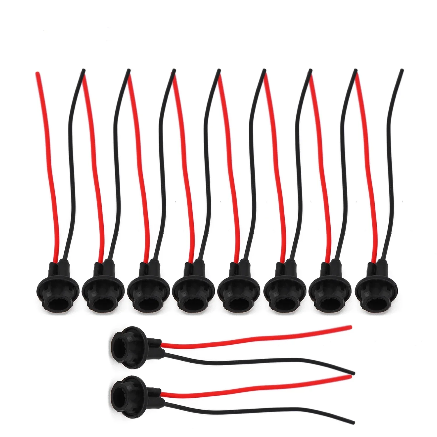 T10 W5W 168 194 Socket Marker Instrument Lights Holder Connector Wire Bulb Plastic Harness Replacement Car Parts