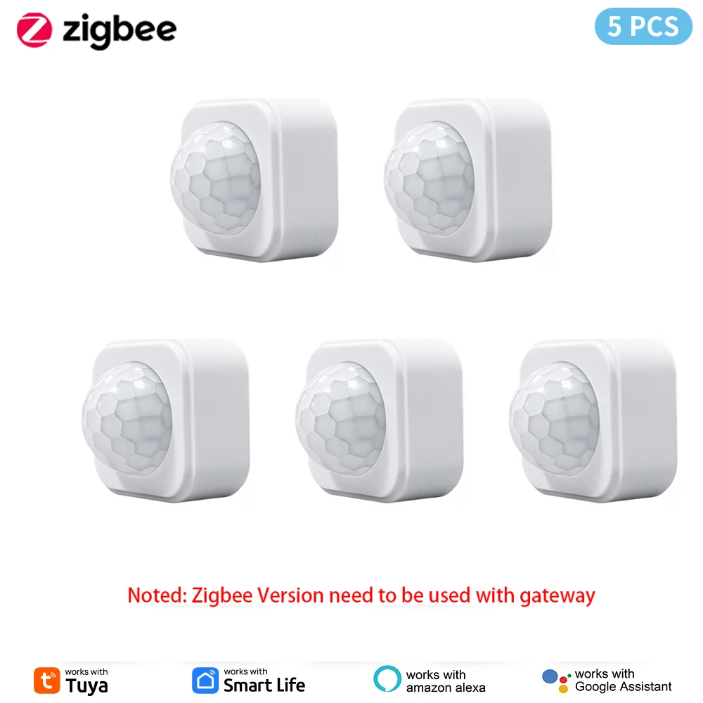 1- 10PCS Tuya Zigbee PIR Motion Sensor Detektor Sicherheit Smart Leben Tuya Zigbee Bewegung PIR Detektor braucht Zigbee Gateway/Hub