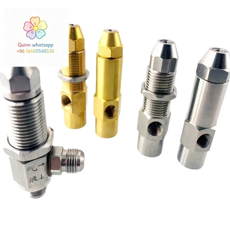 5qStainless Steel Side Feed Conventional Fuel  Combustion Atomization Nozzle Gold/Silver Color Factory Outlet