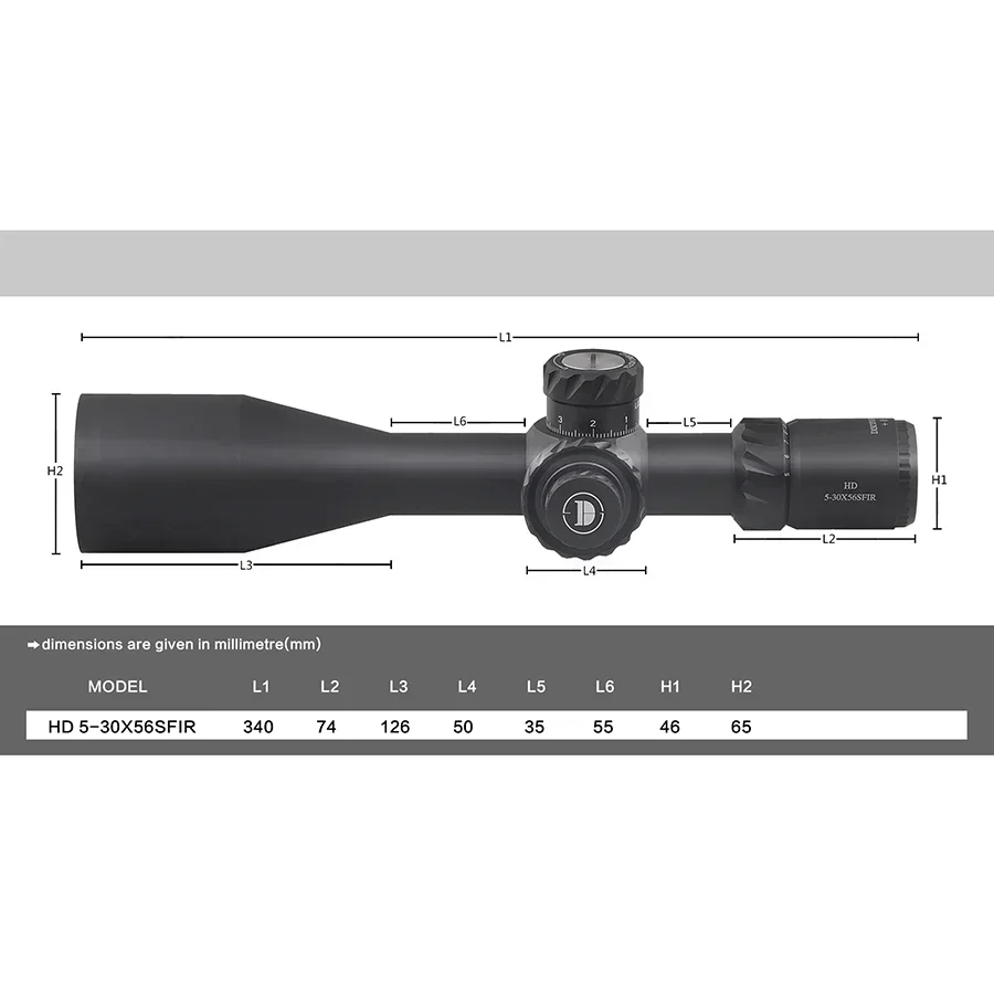 Discoveryopt HD 5-30X56 FFP 34mm Tube First Focal Plane excellent clarity and brightness spotting scope with Illumination