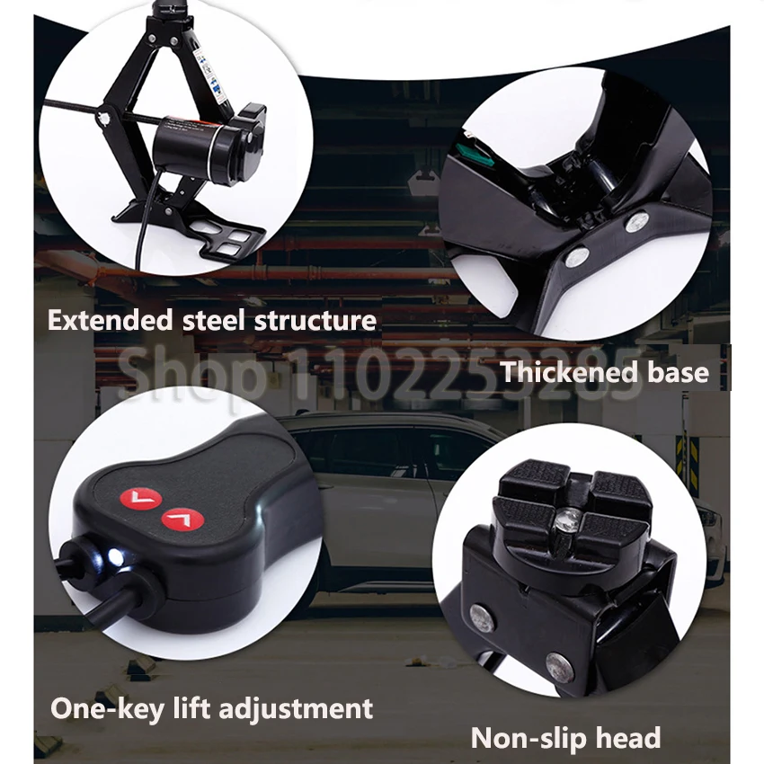 12V Car Jack Electric JackLifting Portable Machinisms Lift Jack Wheel Disassembly Aids Auto Repair Tools