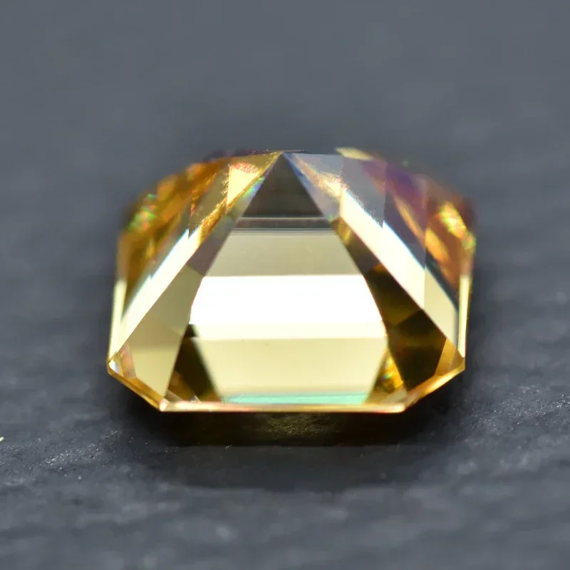 

Wholesale Moissanite Stone Asscher Cut Multiple Colors Available VVS1 Charms Jewelry DIY Ring Necklace Earrings Main Materials C