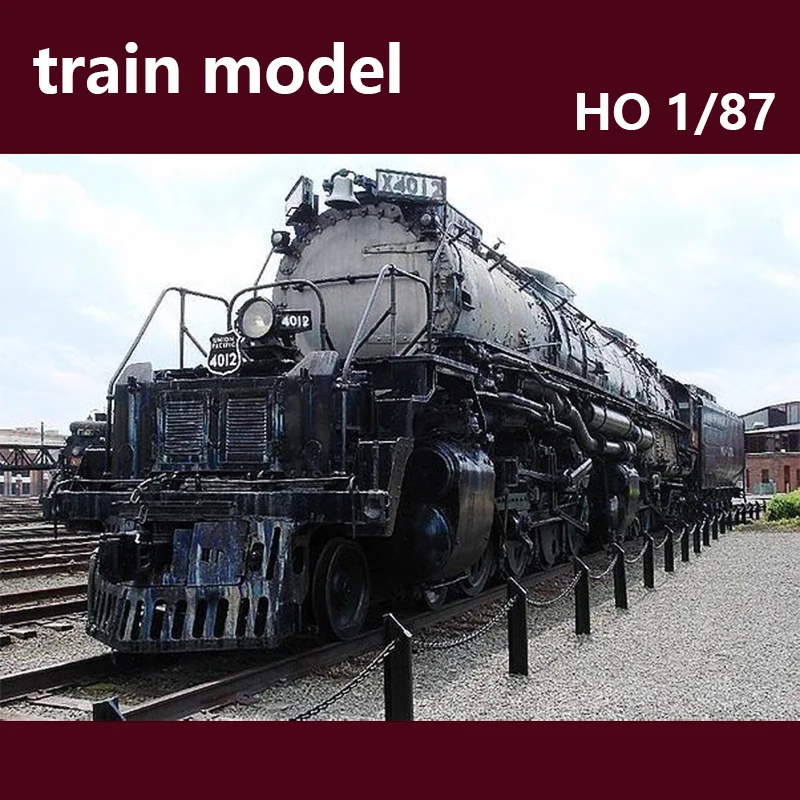 

Train Model 1/87 HO Die-casting Steam Locomotive Rail Car 4005 4020 Alloy Digital Sound Effect Smoke