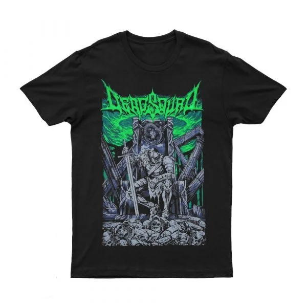 

2025 New DEADSQUA - SWORD Printed Unisex Street Fashion Trend Short Sleeved Pure Cotton Round Neck