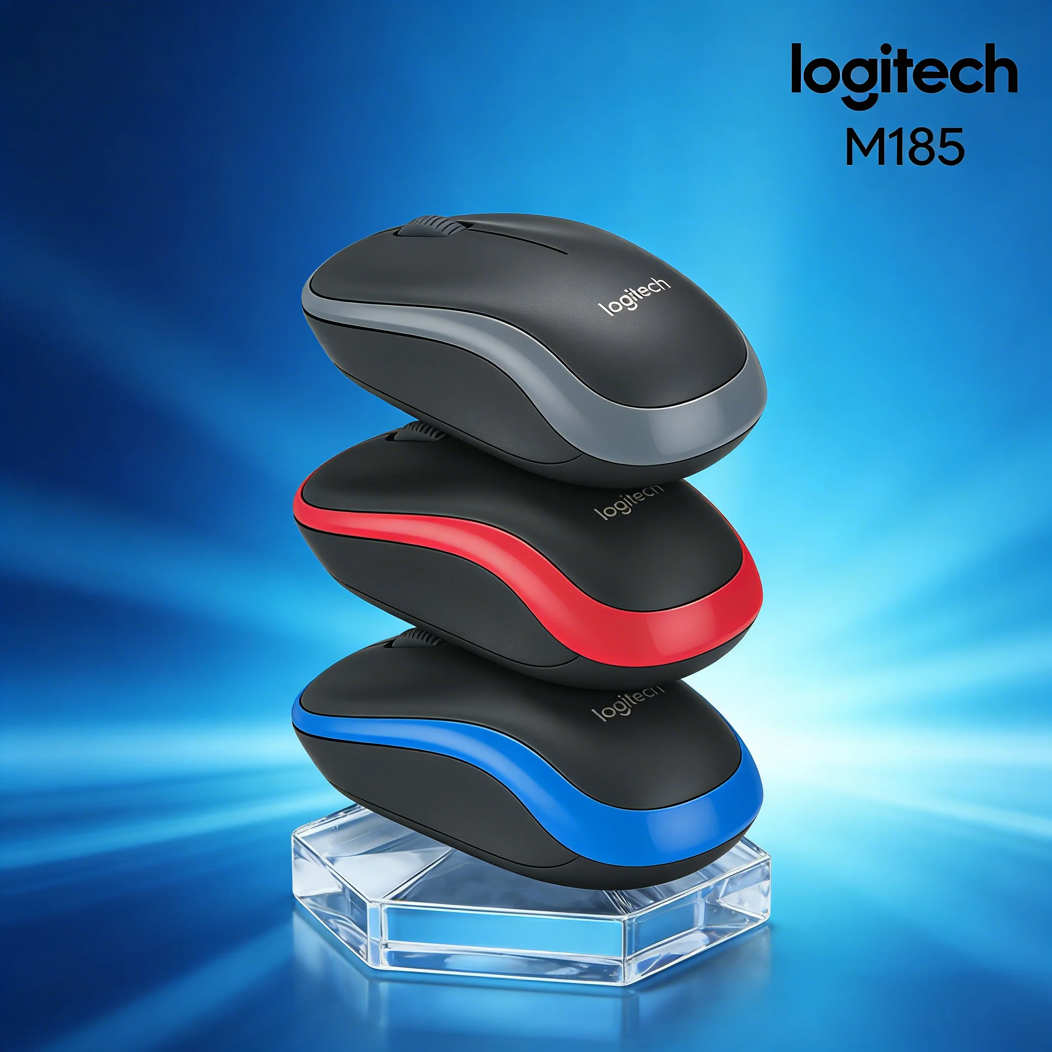 

Беспроводная мышь M185 с низкой задержкой и стабильным подключением, идеально подходит для бизнеса, офиса и презентаций.