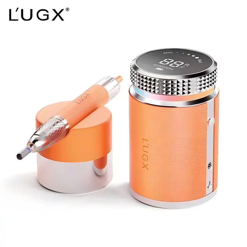 L'UGX Professional Nail Drill Machine Waterproof 35000RPM Brushless Rechargeable Efile for Acrylic Gel Nails Nail Care Tool