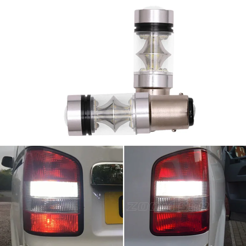 

For VW Transporter Multivan Caravelle T4 T5 T5.1 T6 2pcs/lot 100w 20SMD Canbus White LED Reverse tail Rear Brake light