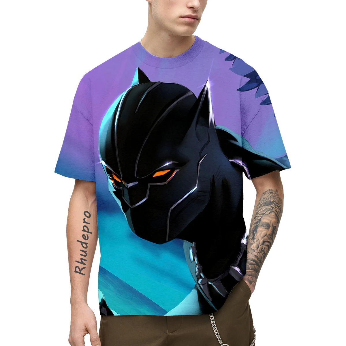 Camisetas de anime Miniso unissex, streetwear com estampa 3D Venom Avengers, moda casual masculina e feminina, camiseta extragrande, tops infantis, meninos e meninas