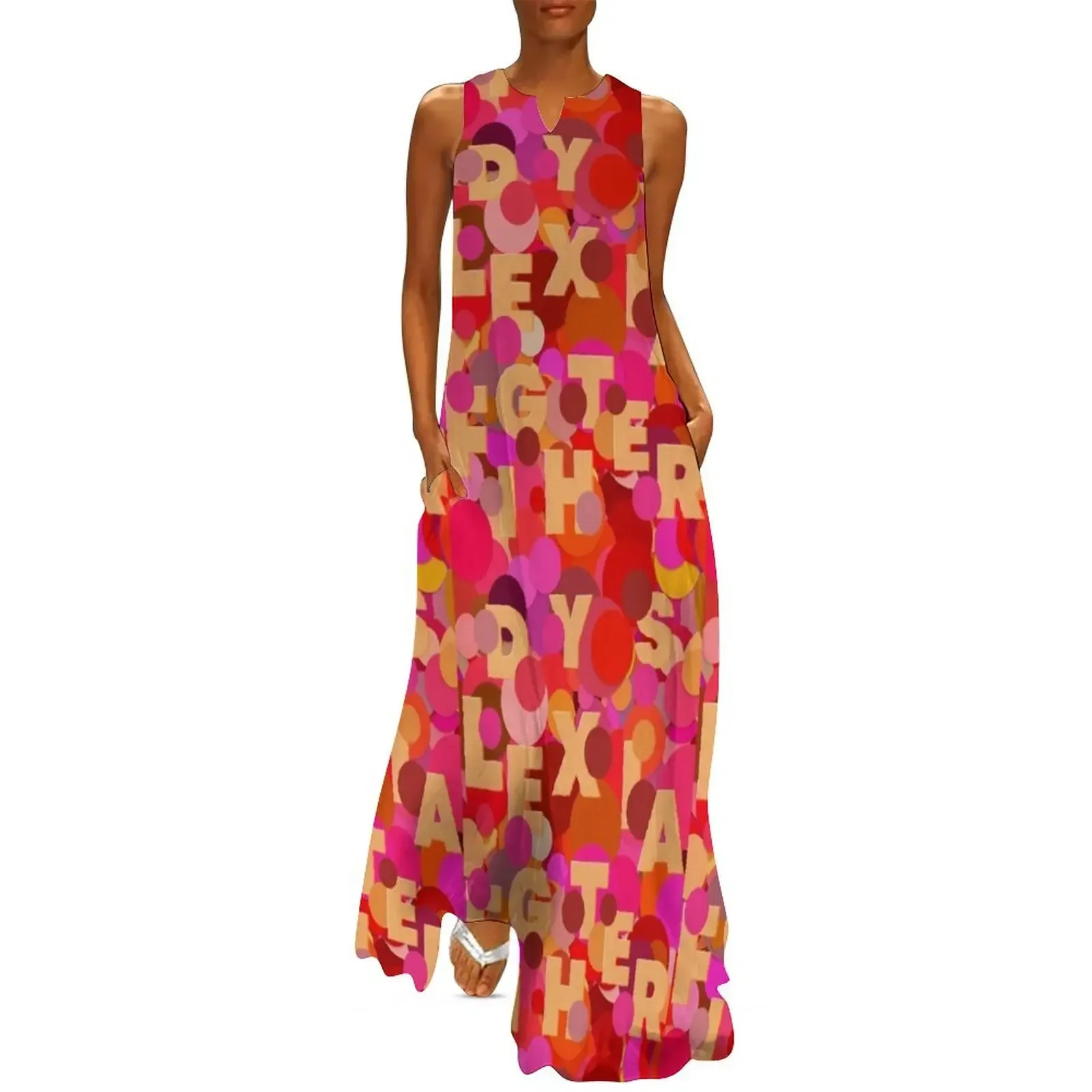 

World Dyslexia Awareness Day Long Dress clothes for woman purple dress women's dresses luxury summer women's dress 2025