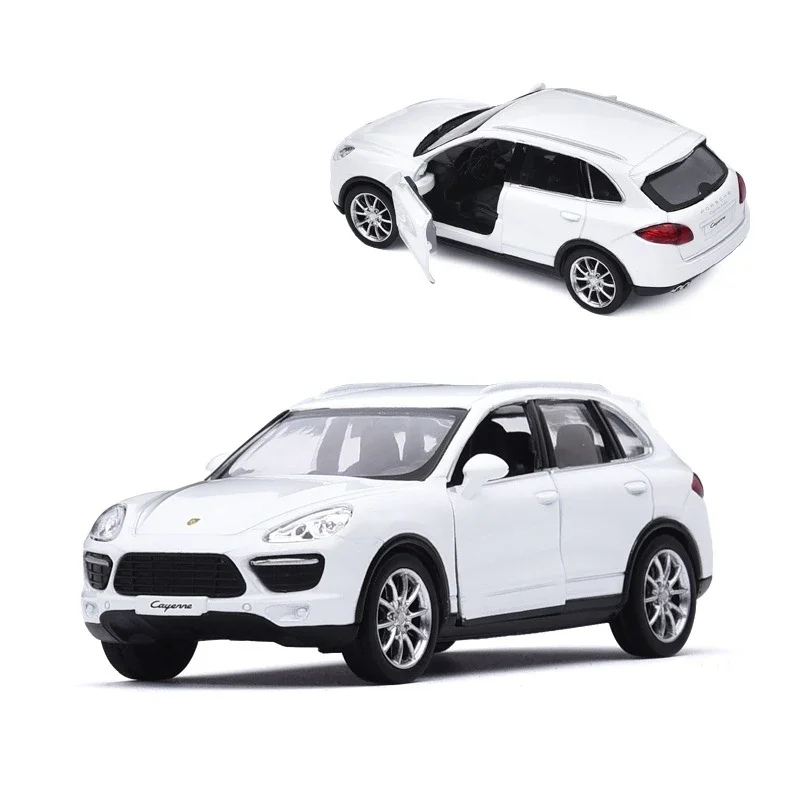 Porsche Cayenne SUV Toy Car Model for Children, RMZ, Civic, Diecast, Sport, Miniatura, Pull Back, Coleção, Presente para Criança, Menino, 1:36, 5"