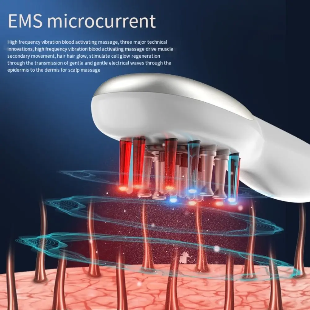 Superlieur-peine láser para el crecimiento del cabello, dispositivo anticaída, termoterapia RF, masaje del cuero cabelludo