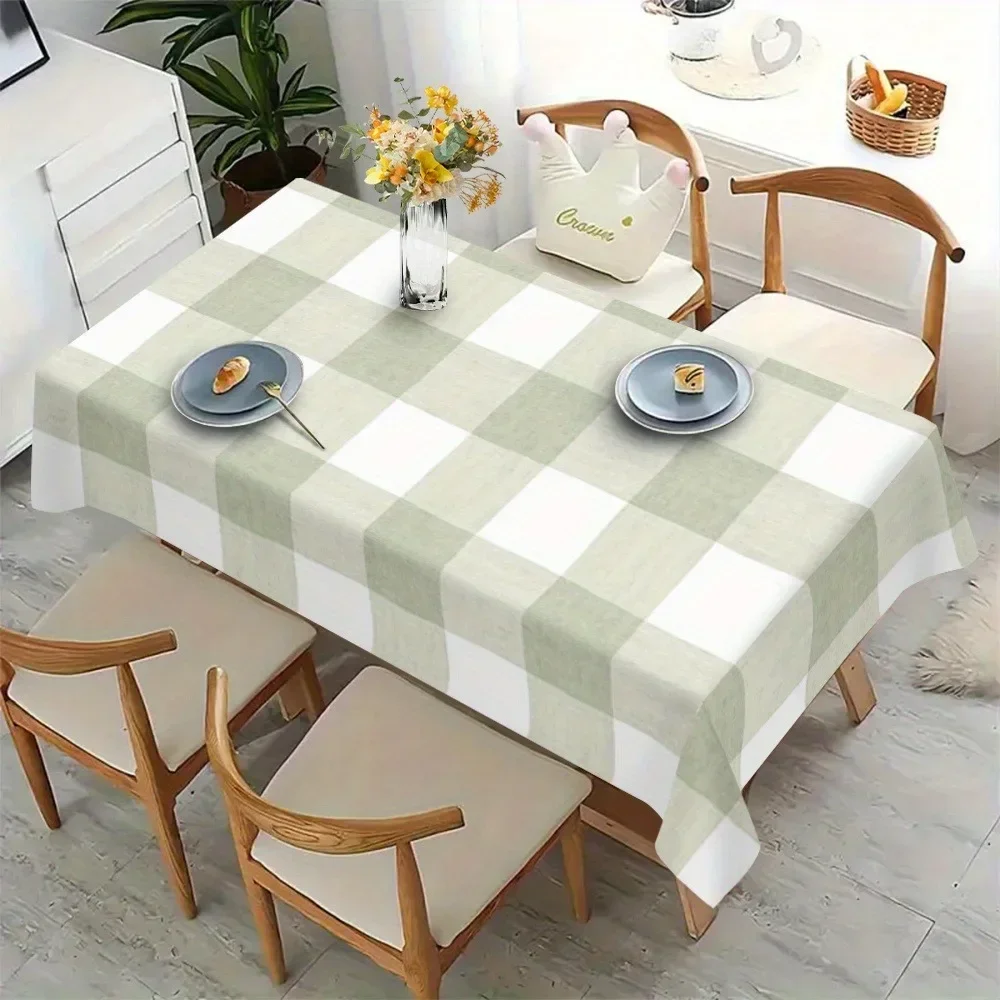 1pc Fashion Navy Blue and White Striped Country Style Tablecloth. Suitable for Picnics, Camping and Weddings. YZB