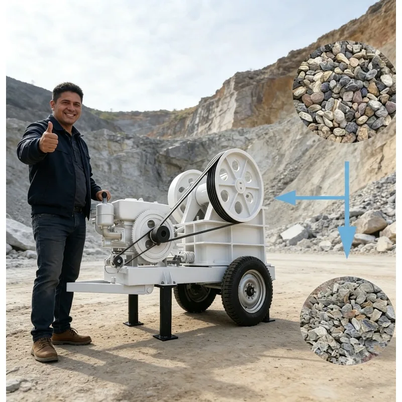 Factory Produces Small Rock Breaker Crawler Stone Crusher Export Tracked Mobile Jaw Crusher Crushing Machine Suppliers