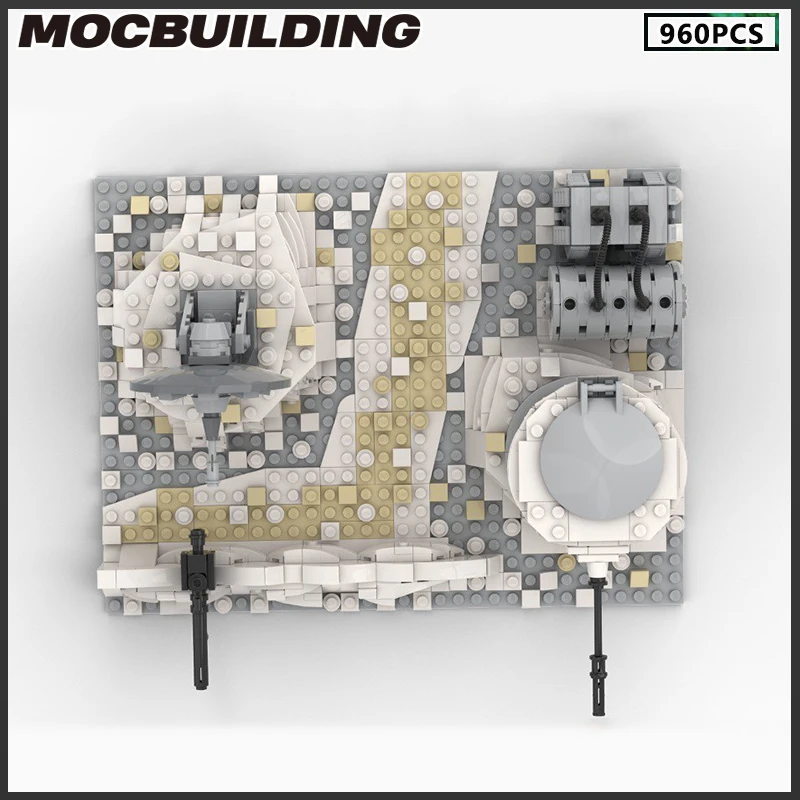 

MOC Building Blocks Fortress Base Battle on Hoth Model DIY Bricks Creative Assembly Toys Film Landscape Collection Christmas