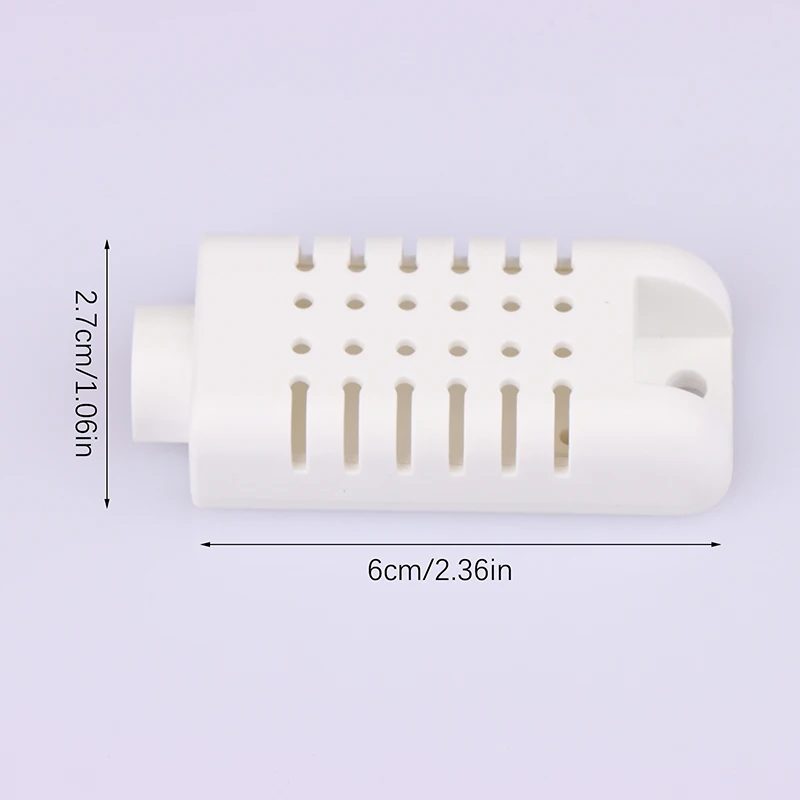 1PCS Mini Plastic Temperature Humidity Sensor Enclosure Housing Instrument Enclosures White 6x27mm