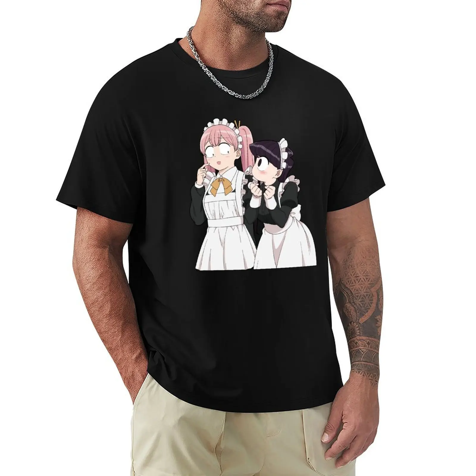 

Maid Komi and Trapdano T-Shirt vintage t shirts summer 2025 for a boy sweat shirts, men