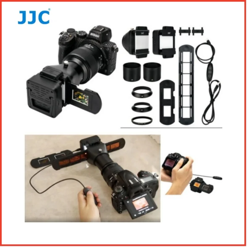 JJC 35mm Negative Film Slides Digitizing Adapter LED Light Negatives Scanner for Nikon D850 Sony